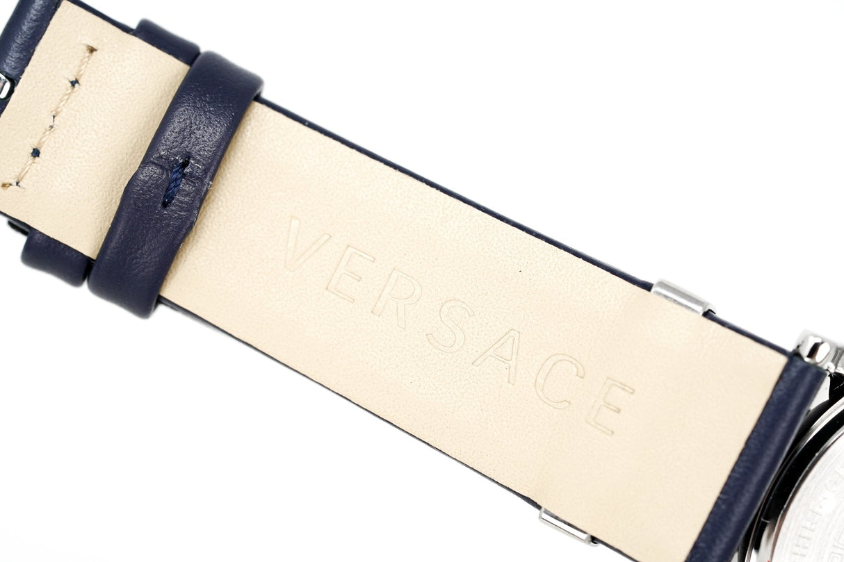 Versace Watch V-Circle 38mm Blue VE8101619 - Designer Watch Store