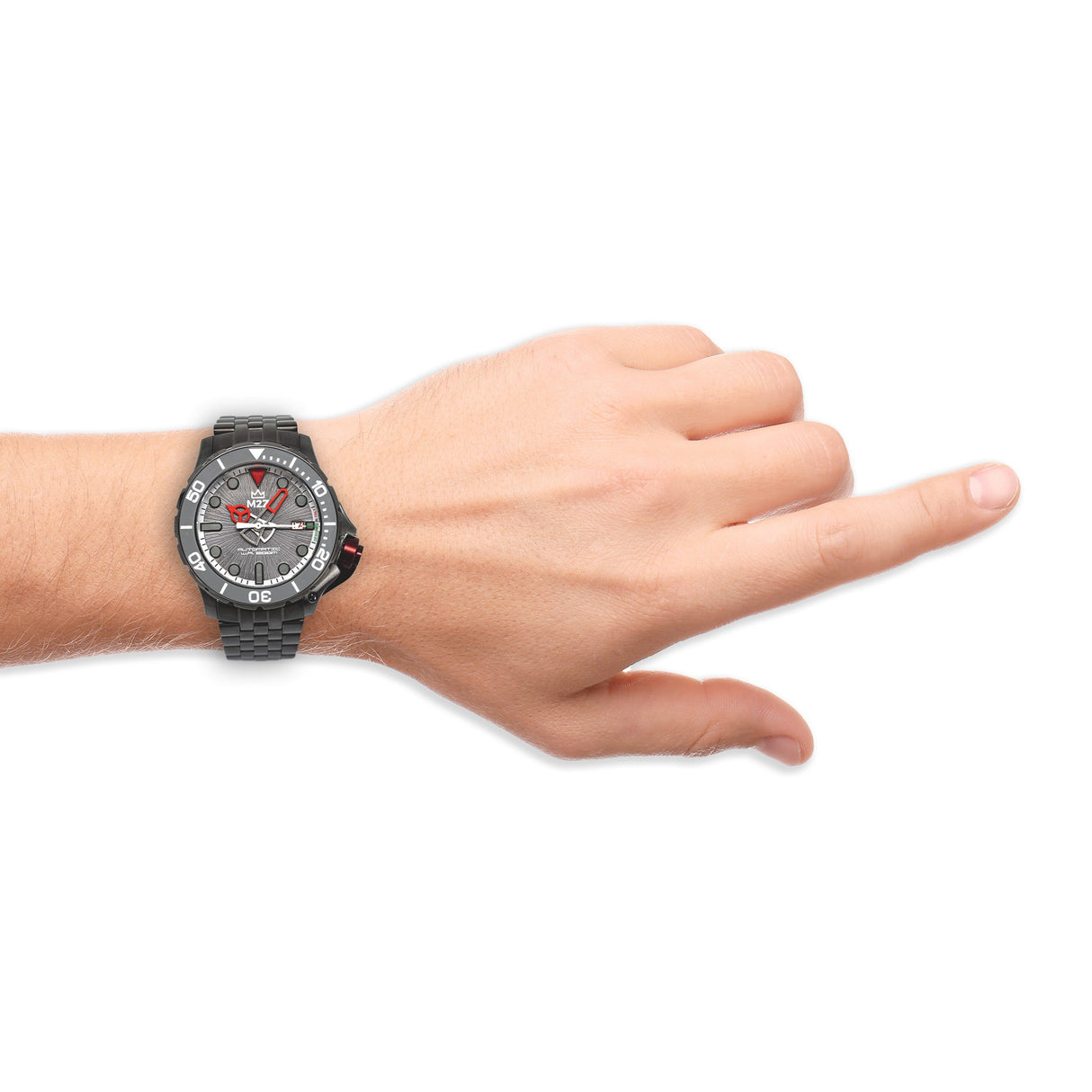 M2Z Men's Watch Diver 200 Plated Bracelet Grey 200-004X