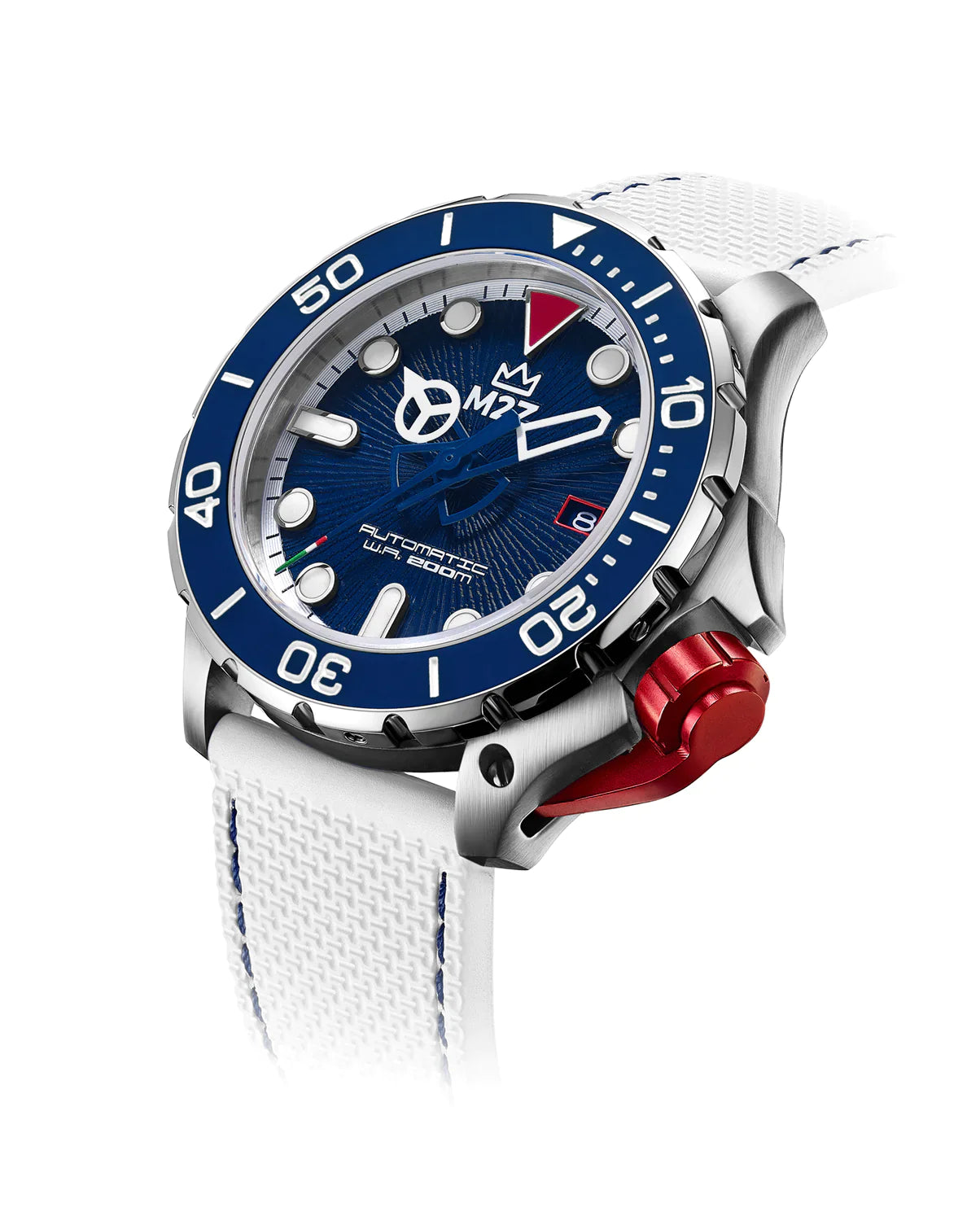 M2Z Men's Watch Diver 200 Blue/White 200-007B