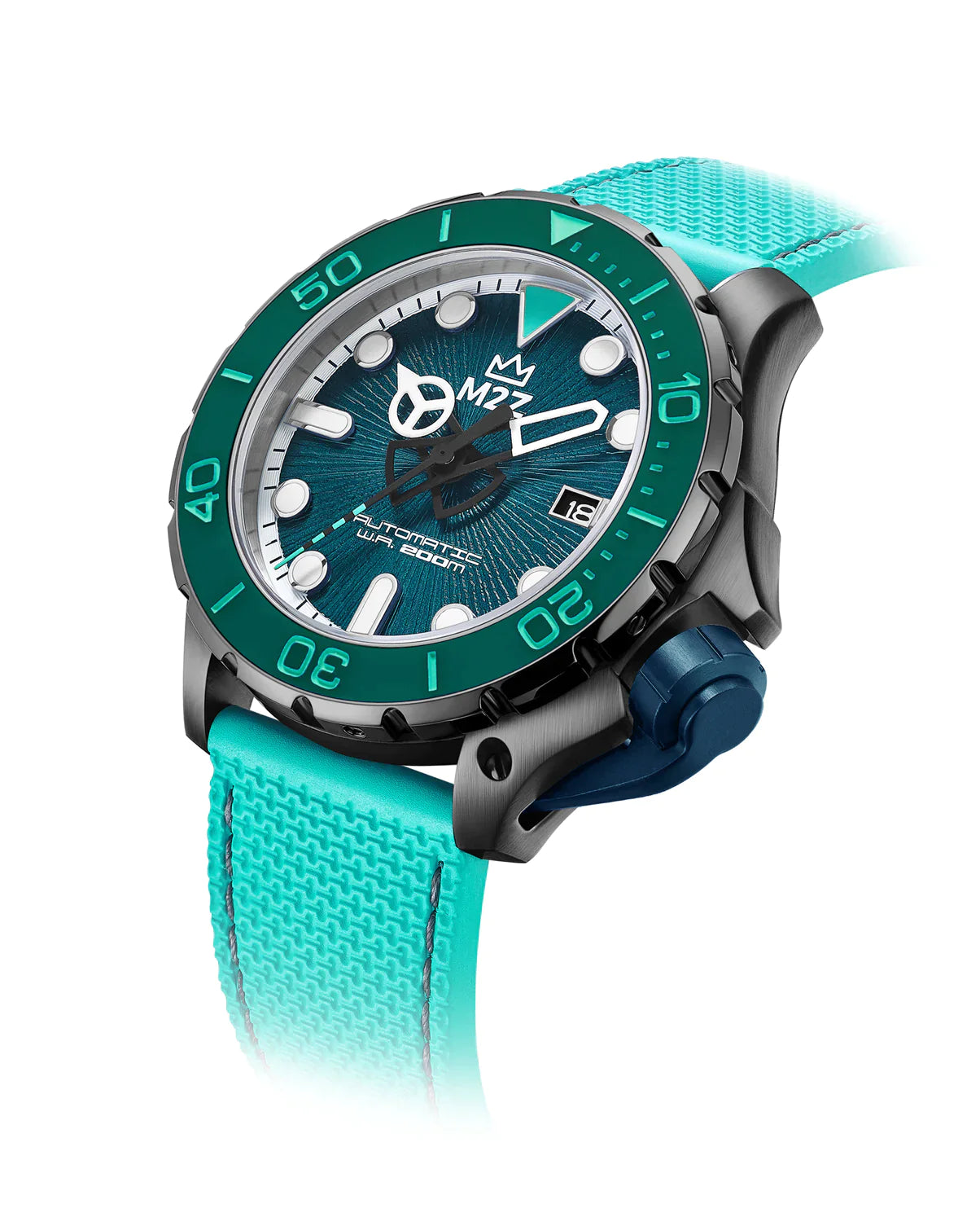 M2Z Men's Watch Diver 200 Teal 200-011