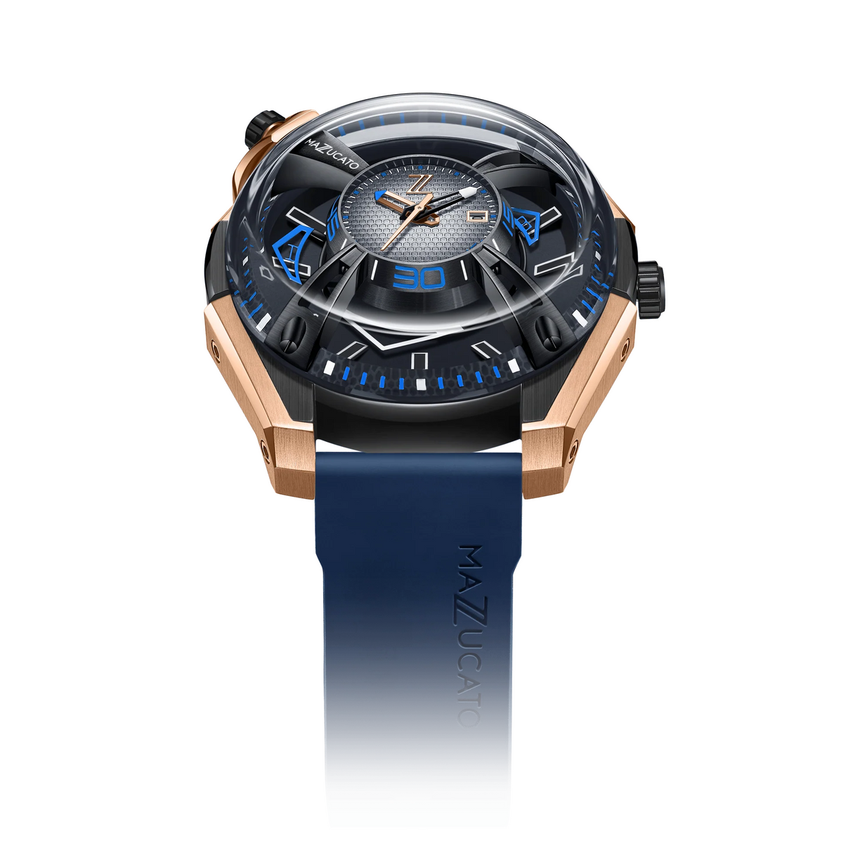 Mazzucato Watch Automatic LAX Limited Edition Dual Time 02-RG