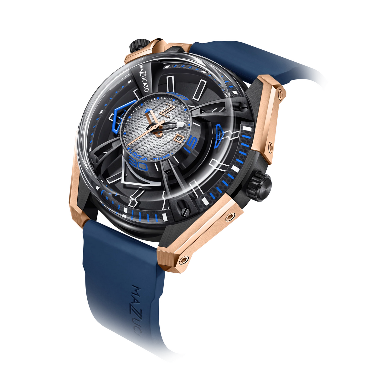 Mazzucato Watch Automatic LAX Limited Edition Dual Time 02-RG