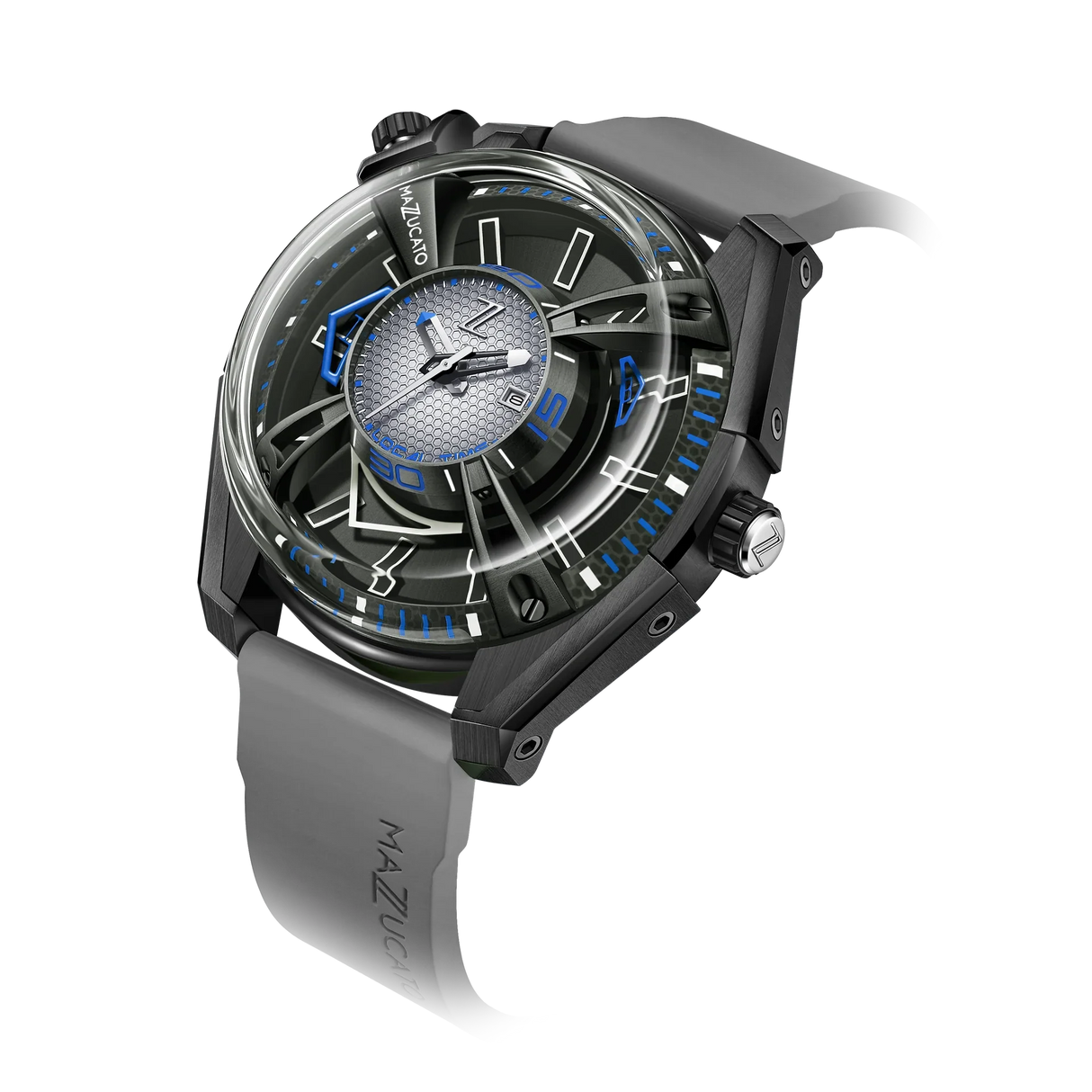 Mazzucato Watch Automatic LAX Limited Edition Dual Time 03-GY