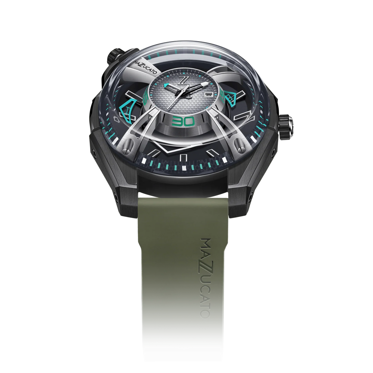 Mazzucato Watch Automatic LAX Limited Edition Dual Time 05-KH