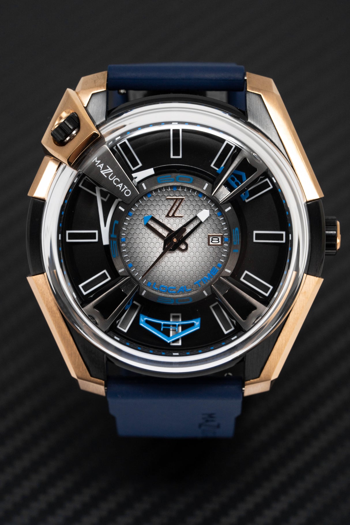 Mazzucato Watch Automatic LAX Limited Edition Dual Time 02-RG