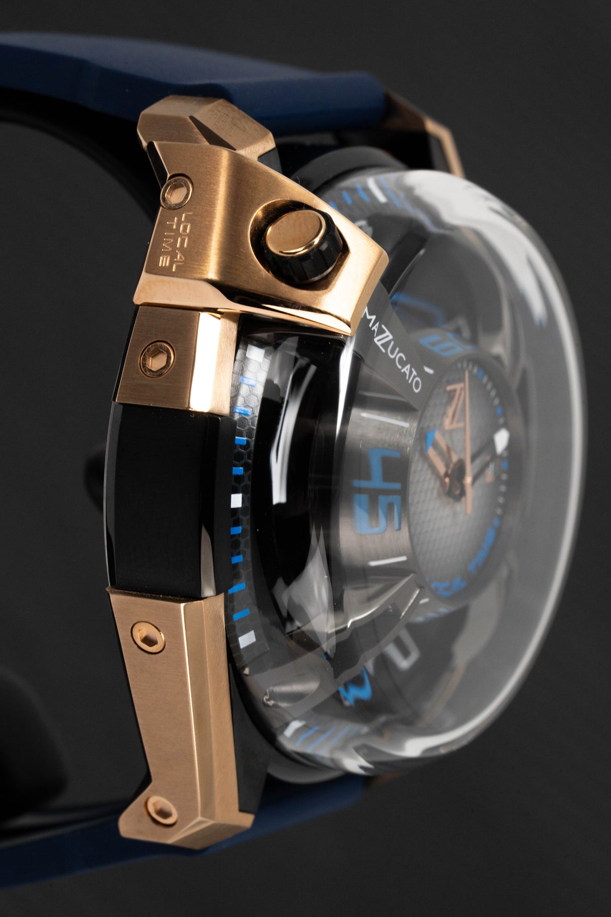 Mazzucato Watch Automatic LAX Limited Edition Dual Time 02-RG