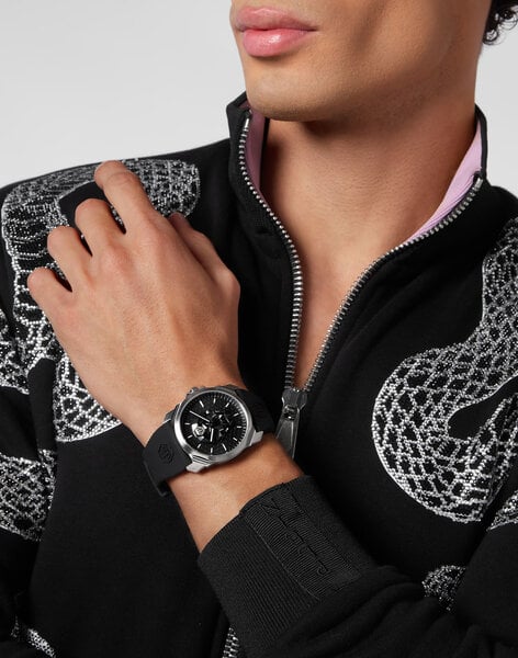 Philipp Plein Mens Watch High-Conic The Skull King Steel PWLAA0122