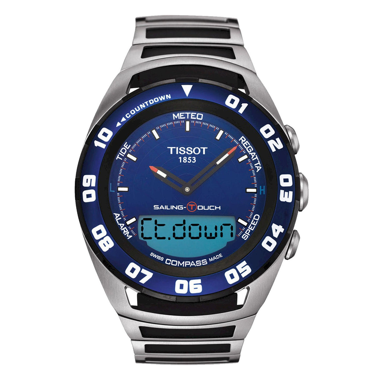 Tissot Watch Sailing Touch Digital Chronograph Steel T0564202104100