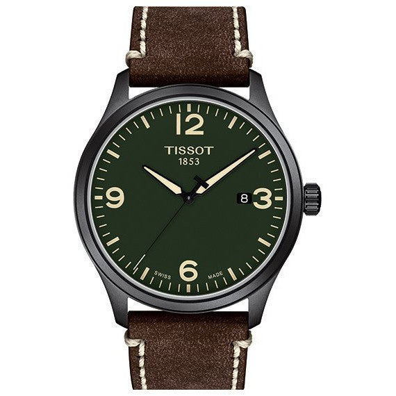 Tissot Watch Gent XL Green/Brown T1164103609700
