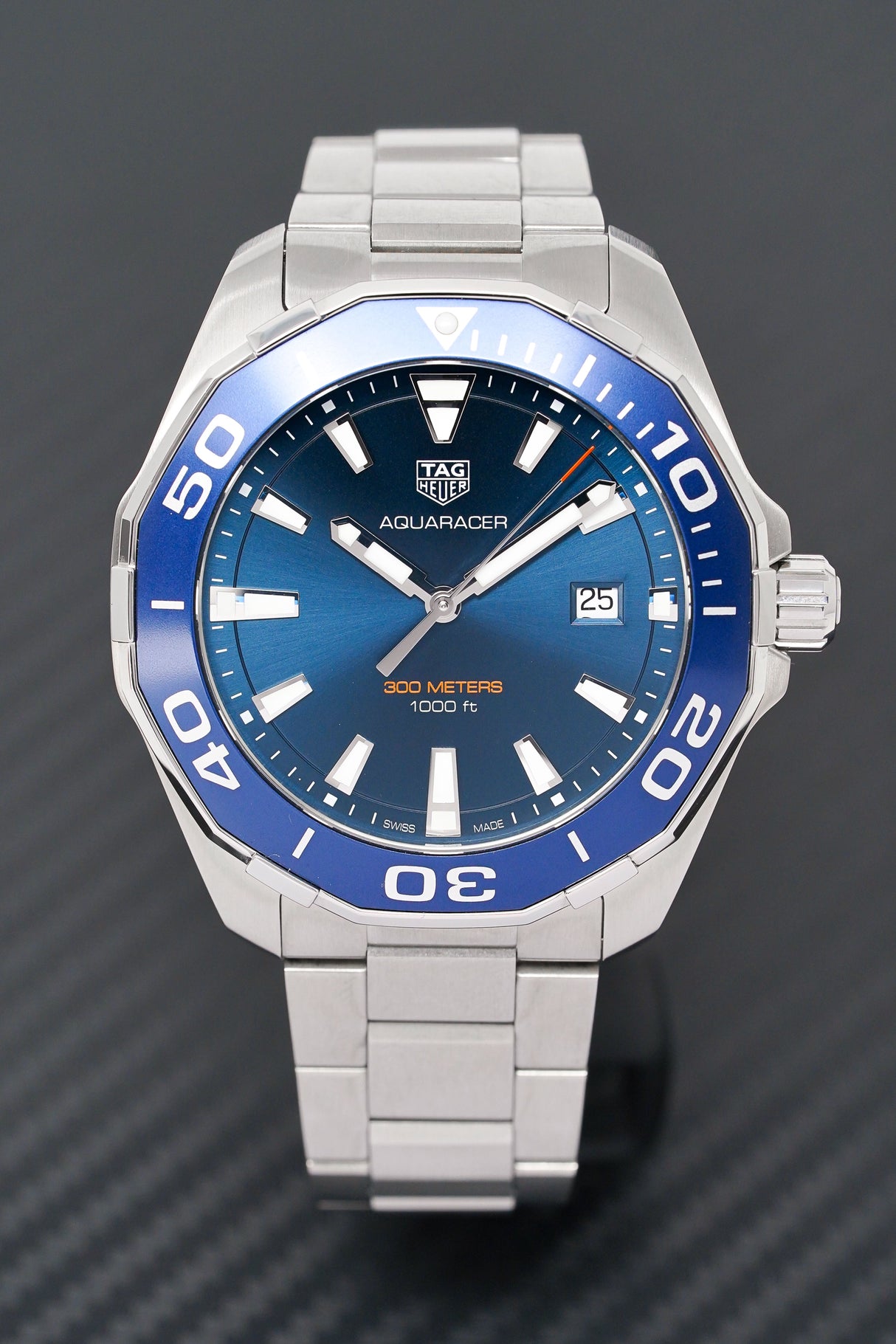 TAG HEUER Quartz Watch AQUARACER Blue 43mm WAY101C.BA0746