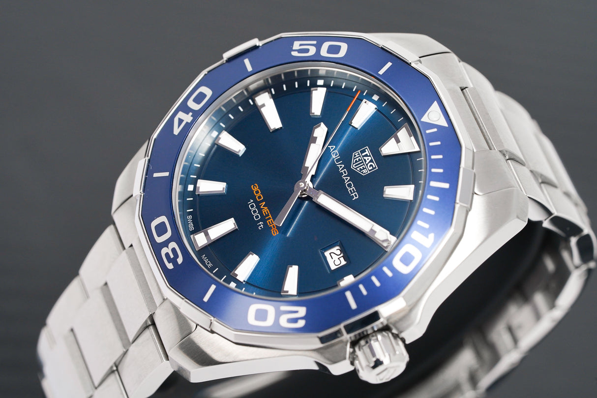 TAG HEUER Quartz Watch AQUARACER Blue 43mm WAY101C.BA0746