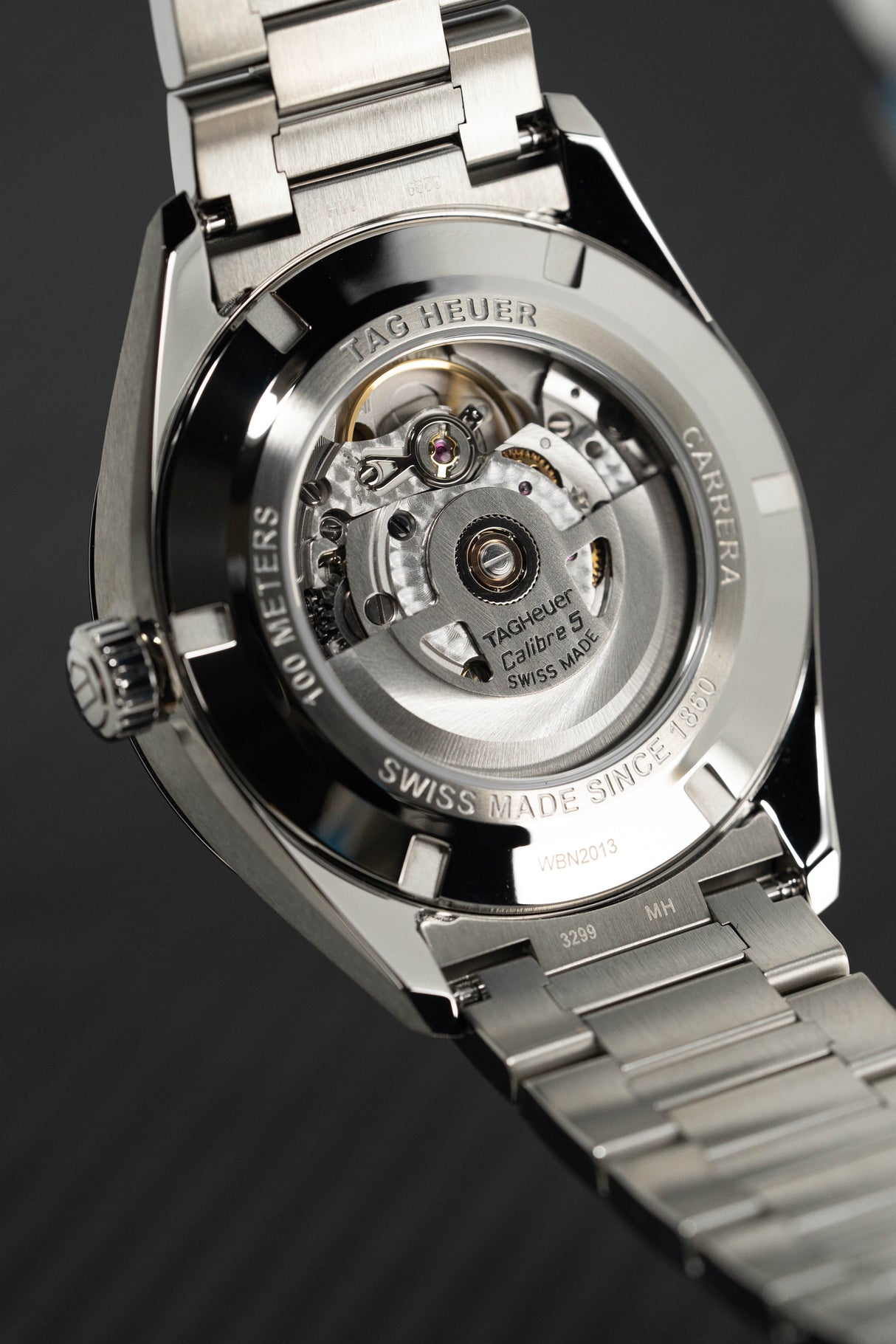 Tag Heuer Watch Carrera Day-Date Automatic Black Rose Gold WBN2013.BA0640