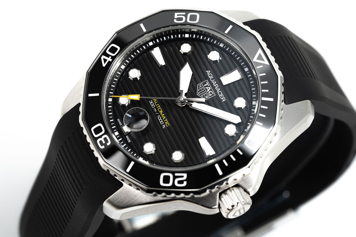 Tag Heuer Watch Automatic Aquaracer Professional 300 Black Strap WBP201A.FT6197