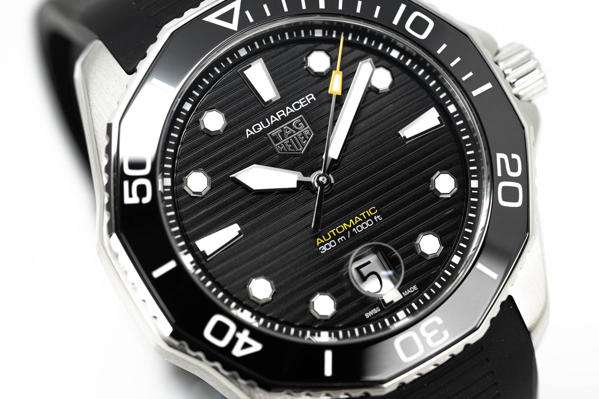 Tag Heuer Watch Automatic Aquaracer Professional 300 Black Strap WBP201A.FT6197