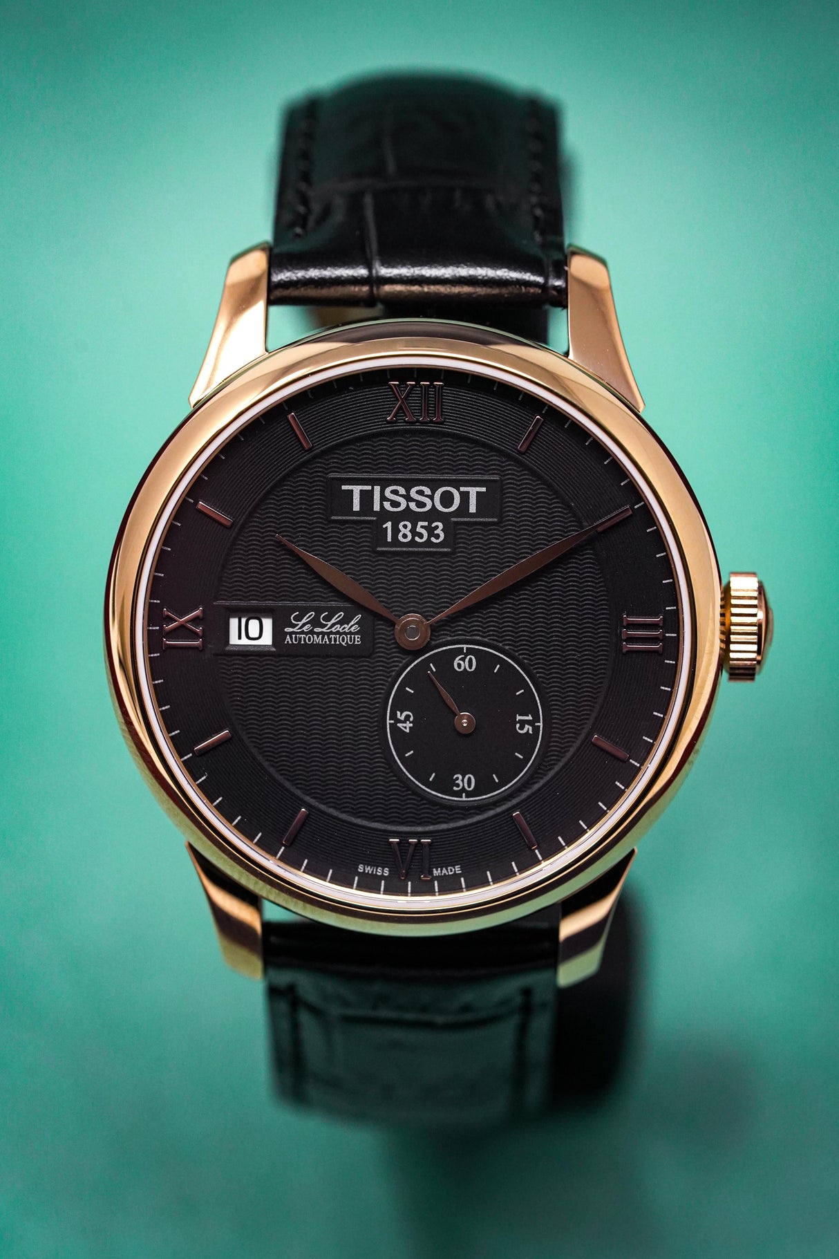 Tissot Men's T-Classic Automatic Watch Le Locle Rose Gold