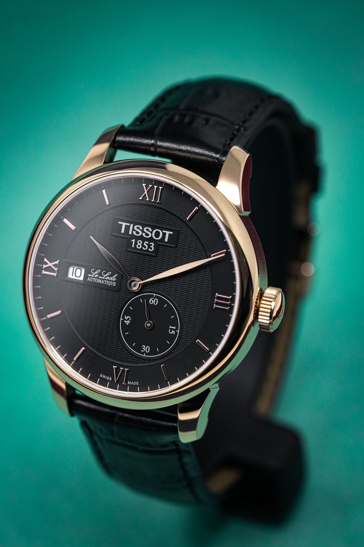 Tissot Men's T-Classic Automatic Watch Le Locle Rose Gold