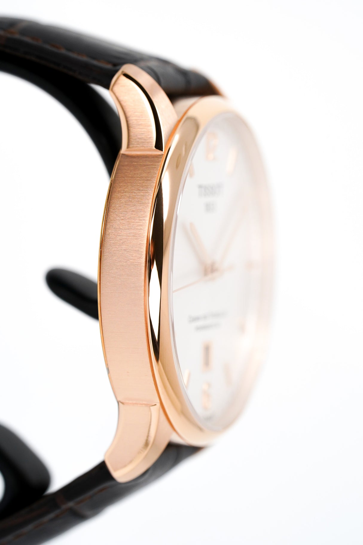 Tissot Men's Automatic Watch Chemin Des Tourelles Powermatic 80 Two-Tone Rose Gold T0994073603700