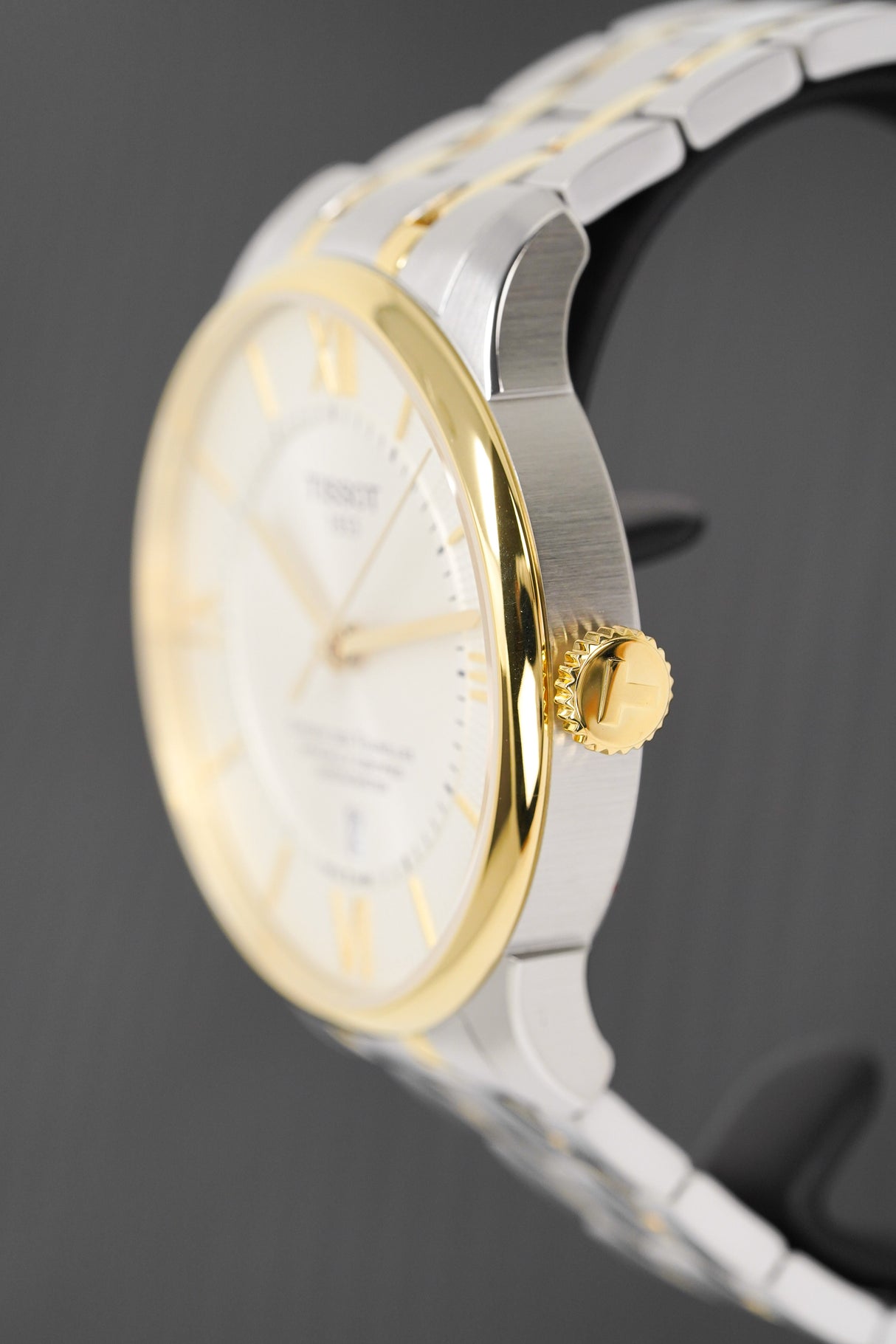 Tissot Men's Automatic Watch Chemin Des Tourelles Powermatic 80 COSC Two-Tone T0994082203800