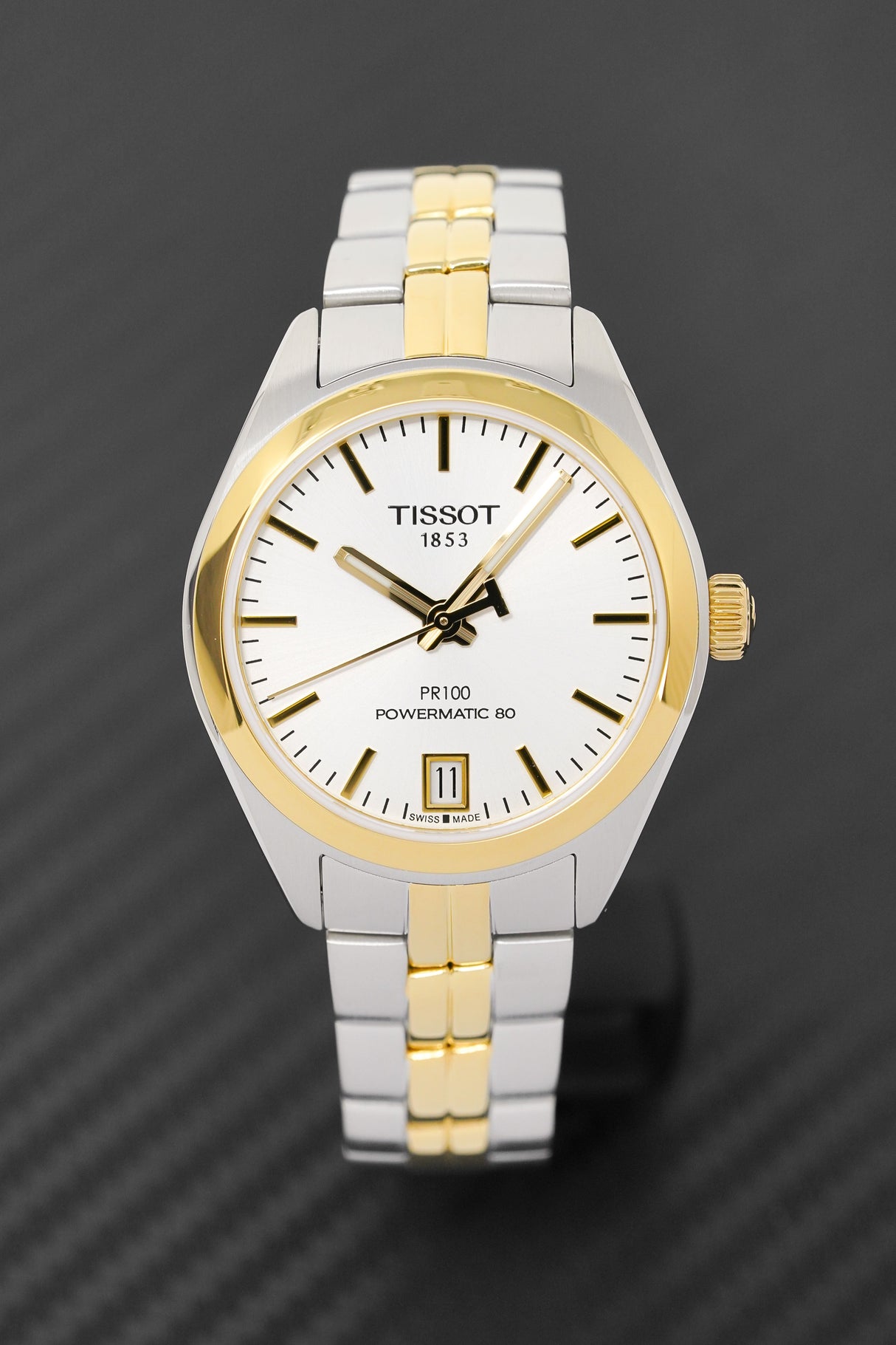 Tissot Ladies Watch PR 100 Powermatic 80 Date Automatic Two-Tone T1012072203100
