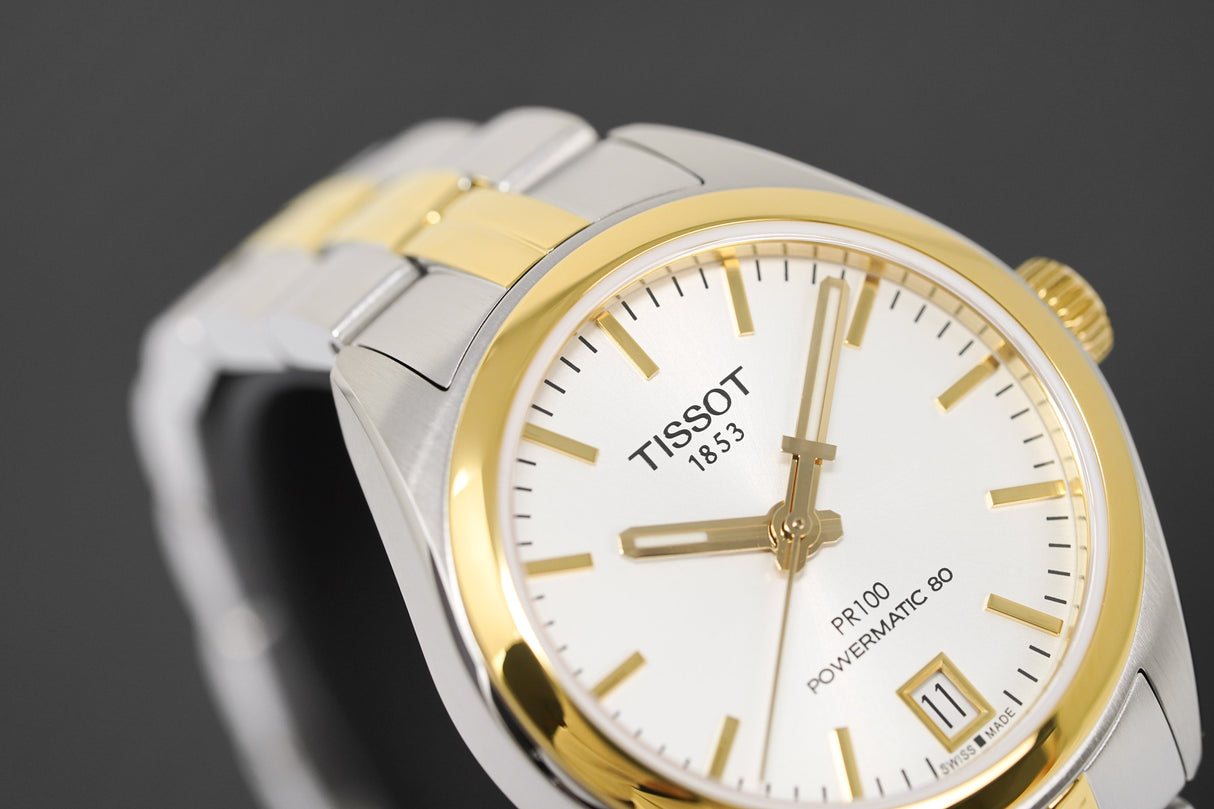 Tissot Ladies Watch PR 100 Powermatic 80 Date Automatic Two-Tone T1012072203100