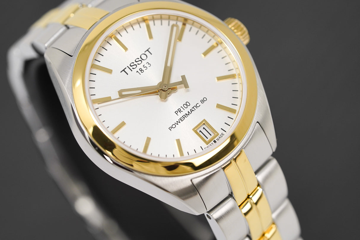 Tissot Ladies Watch PR 100 Powermatic 80 Date Automatic Two-Tone T1012072203100