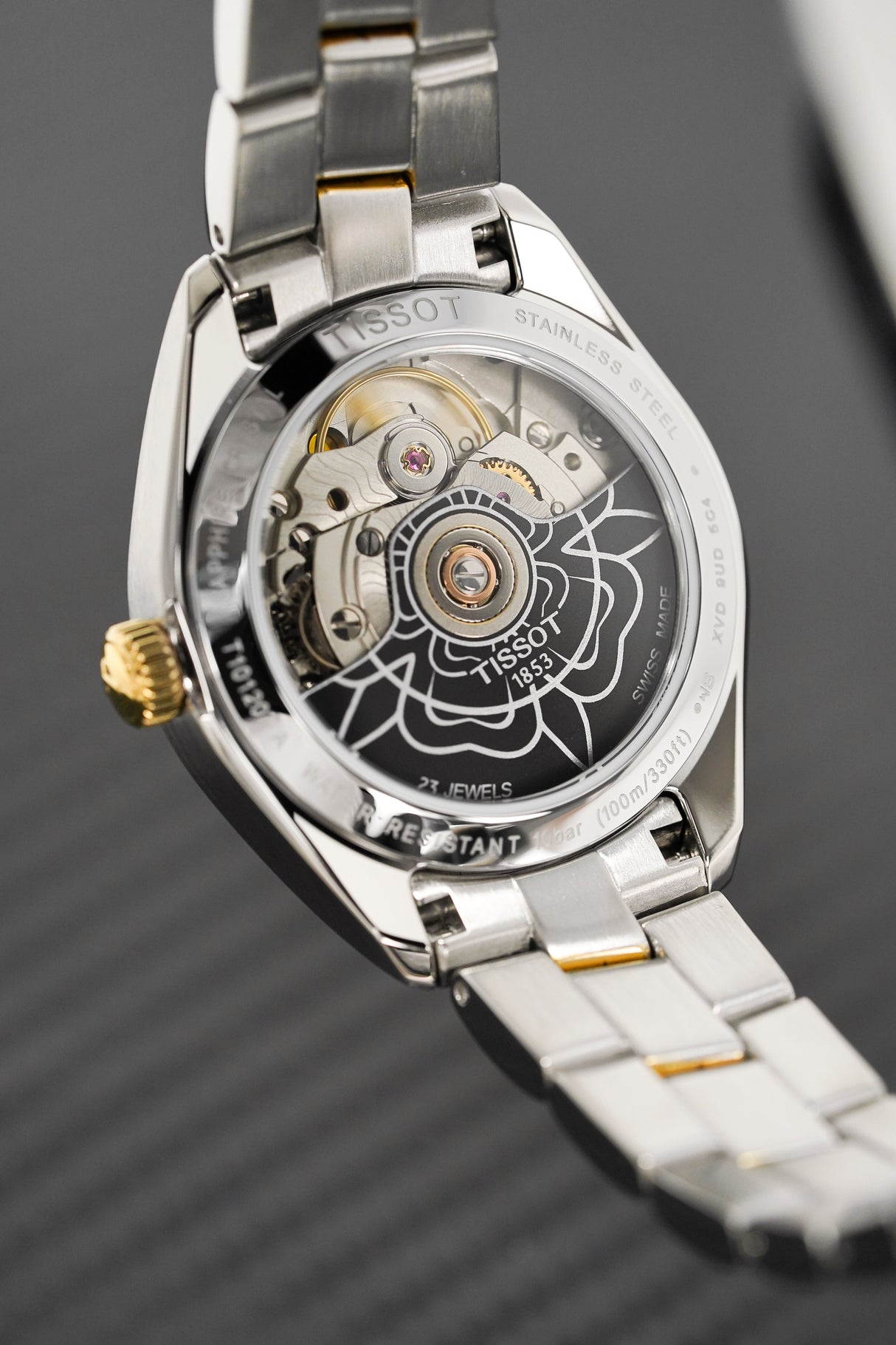 Tissot Ladies Watch PR 100 Powermatic 80 Date Automatic Two-Tone T1012072203100