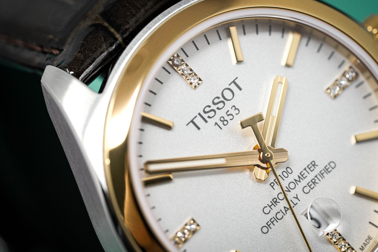 Tissot Quartz Ladies Watch PR100 Powermatic 80 Date White 33mm