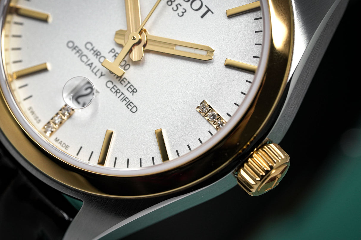 Tissot Quartz Ladies Watch PR100 Powermatic 80 Date White 33mm