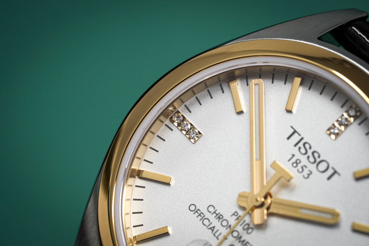 Tissot Quartz Ladies Watch PR100 Powermatic 80 Date White 33mm