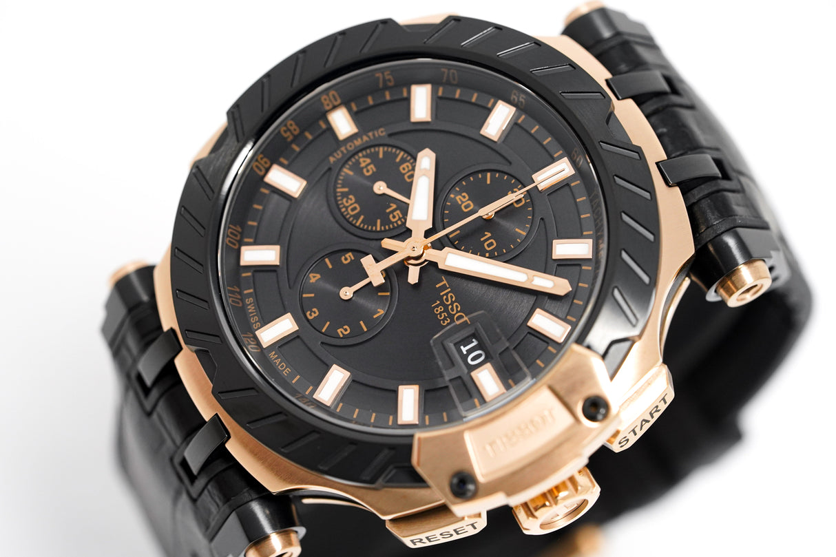 Tissot Men's Automatic Watch T-Race Chronograph Rose Gold T1154273705101