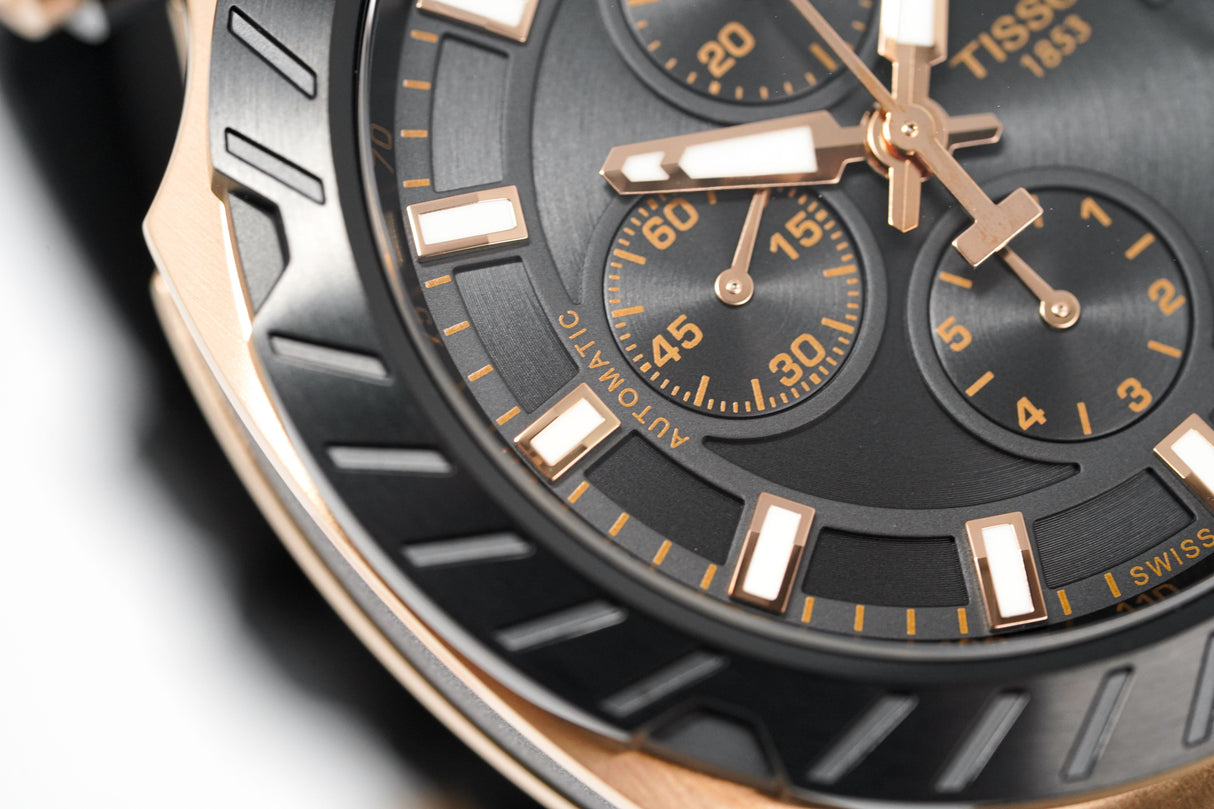 Tissot Men's Automatic Watch T-Race Chronograph Rose Gold T1154273705101