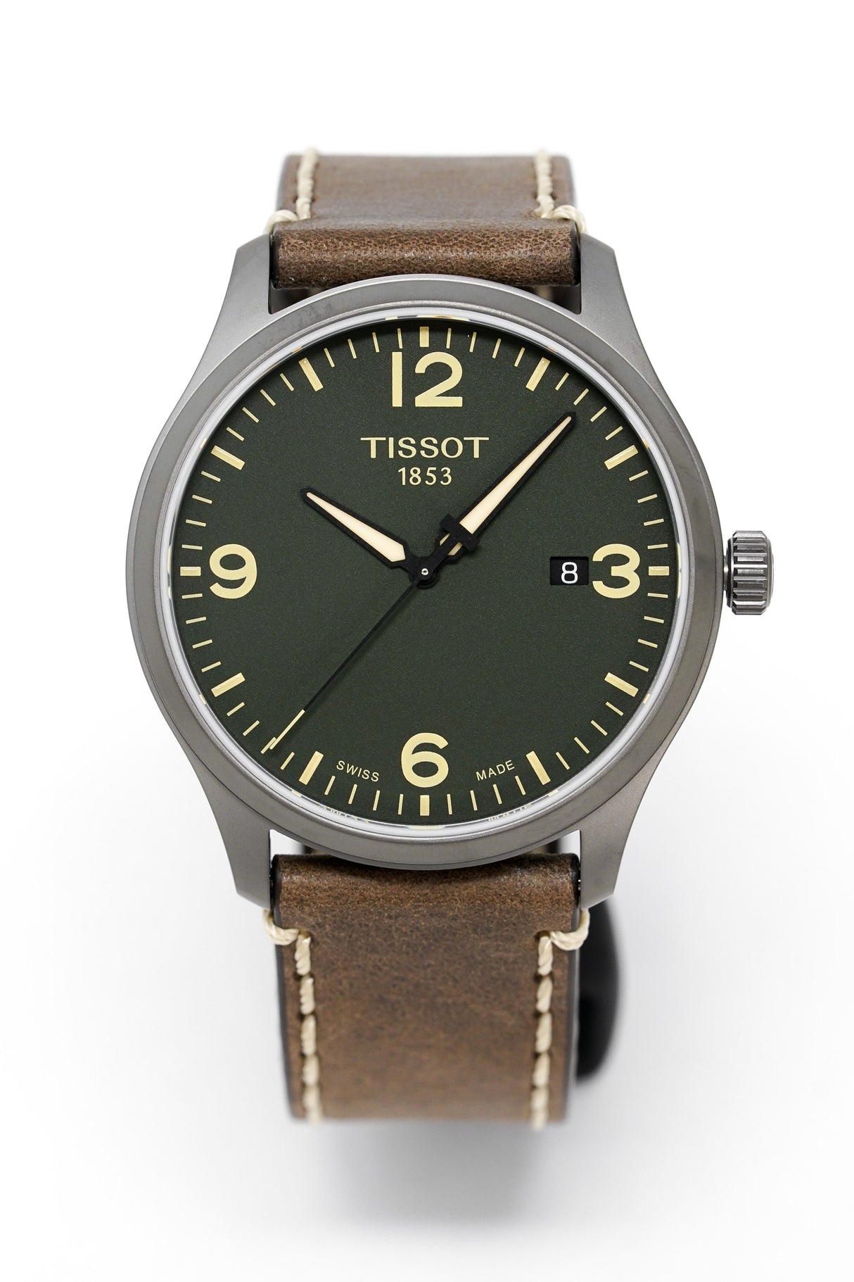 Tissot Watch Gent XL Green/Brown T1164103609700