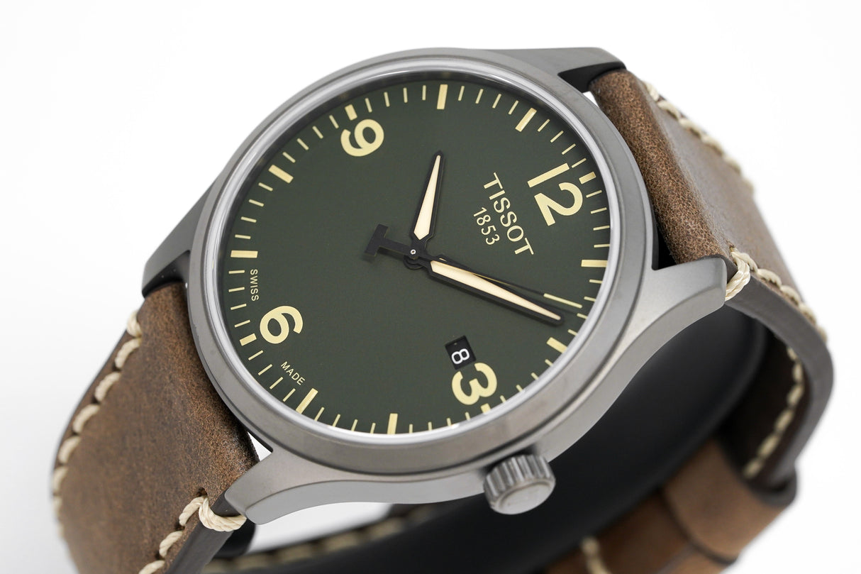 Tissot Watch Gent XL Green/Brown T1164103609700