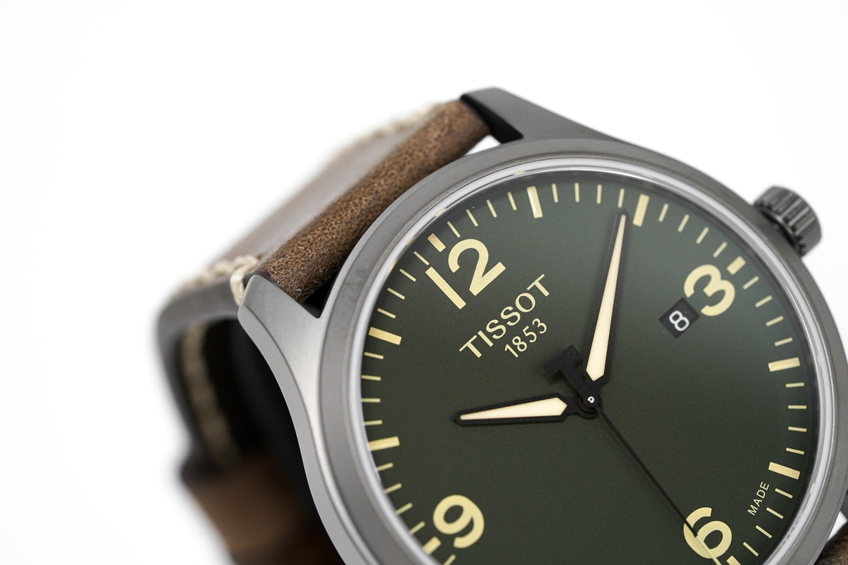 Tissot Watch Gent XL Green/Brown T1164103609700