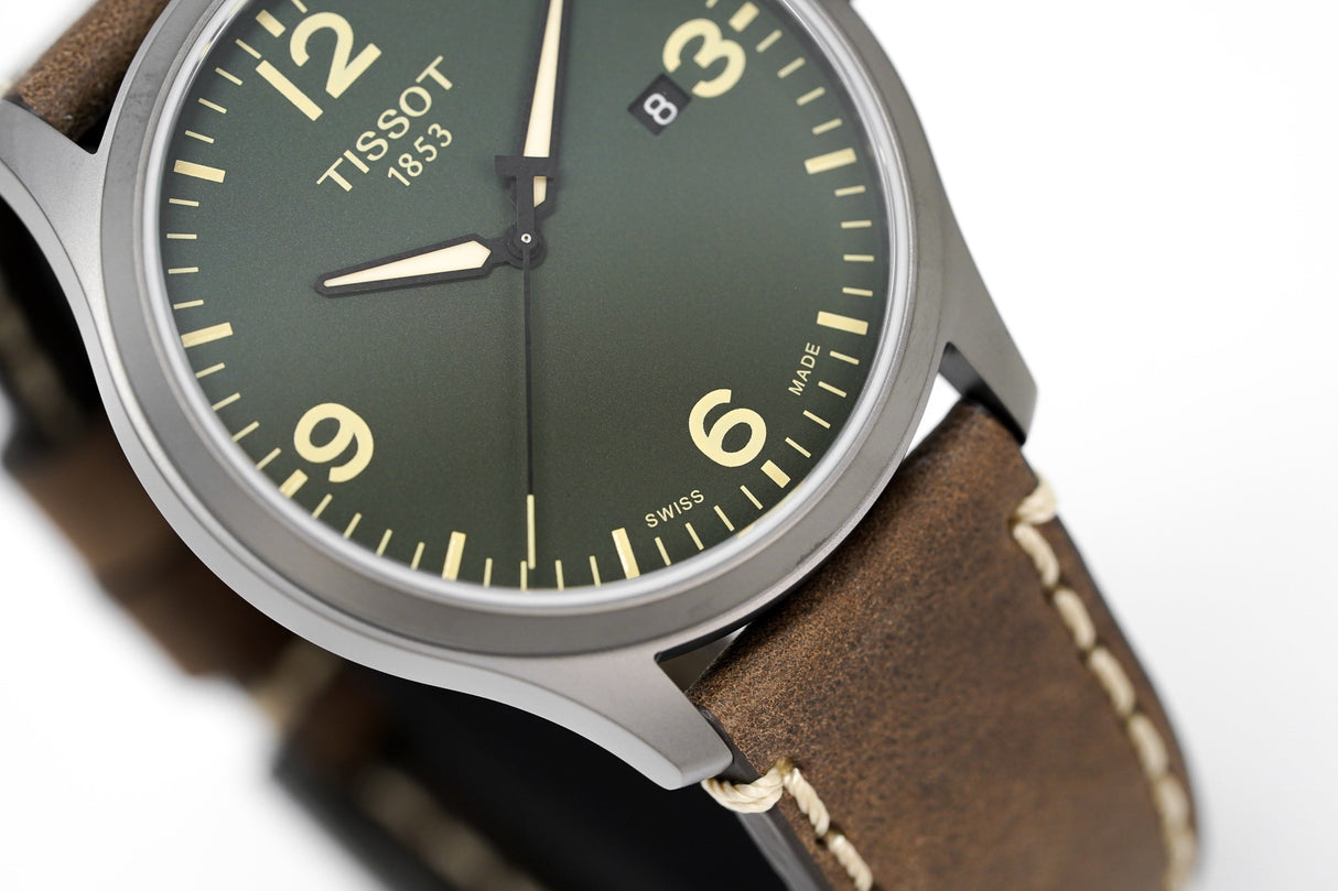 Tissot Watch Gent XL Green/Brown T1164103609700