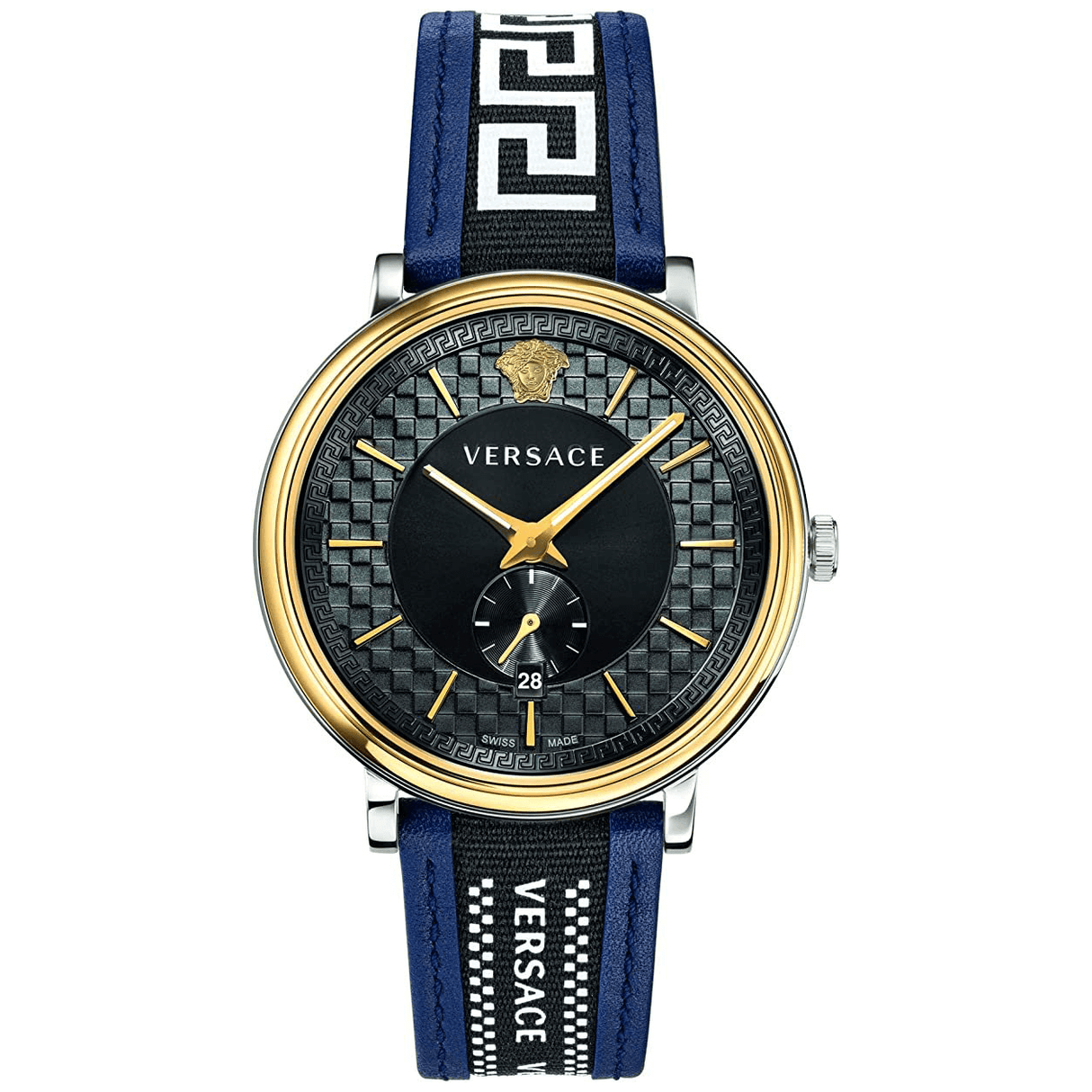 Versace Watch V-Circle 42mm Blue VEBQ01419