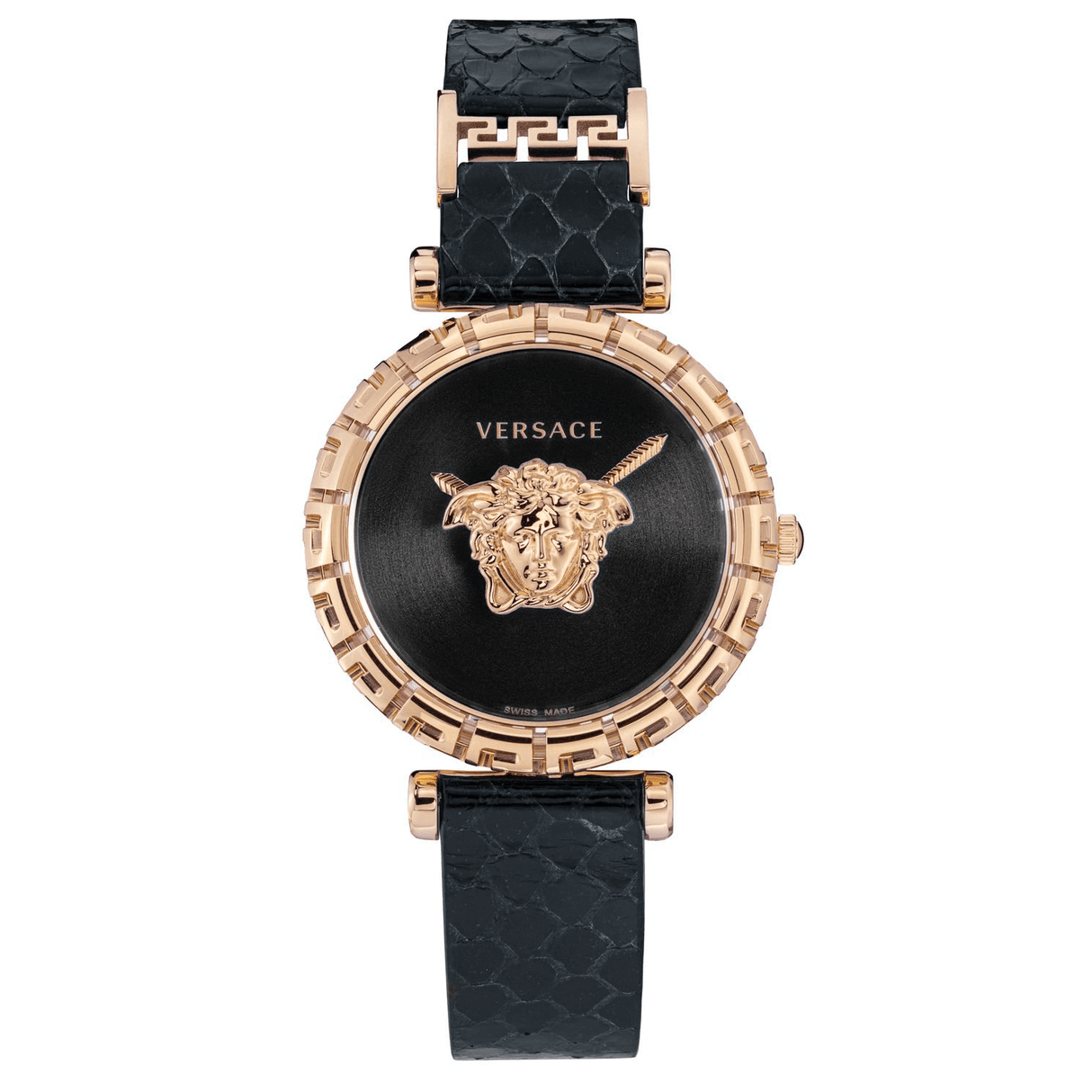 Versace Ladies Watch Palazzo Empire Greca Black Rose Gold VEDV00719