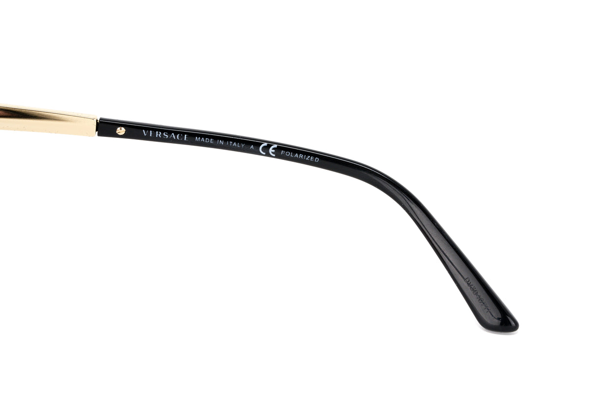 Versace Women's Sunglasses Square Black/Gold Mirror VE216813772T