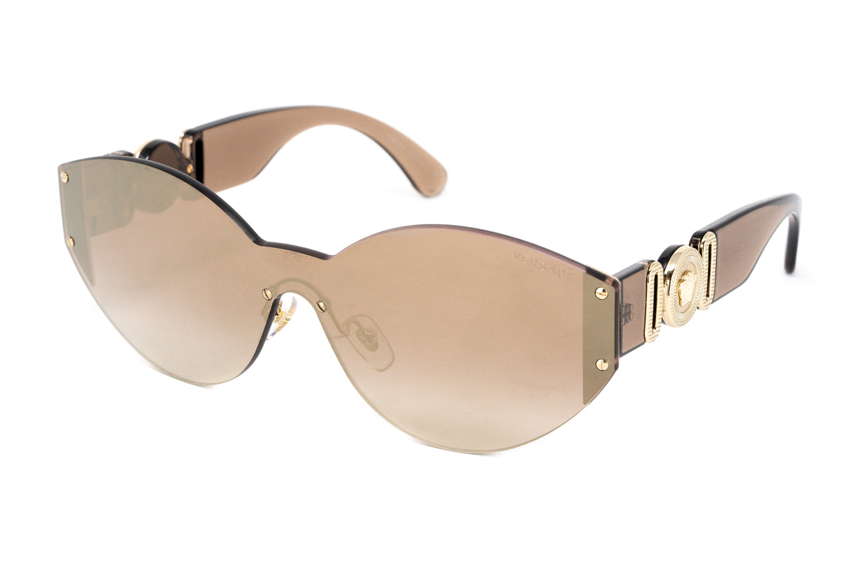 Versace Women's Sunglasses Rimless Cat Eye Beige VE222453406K