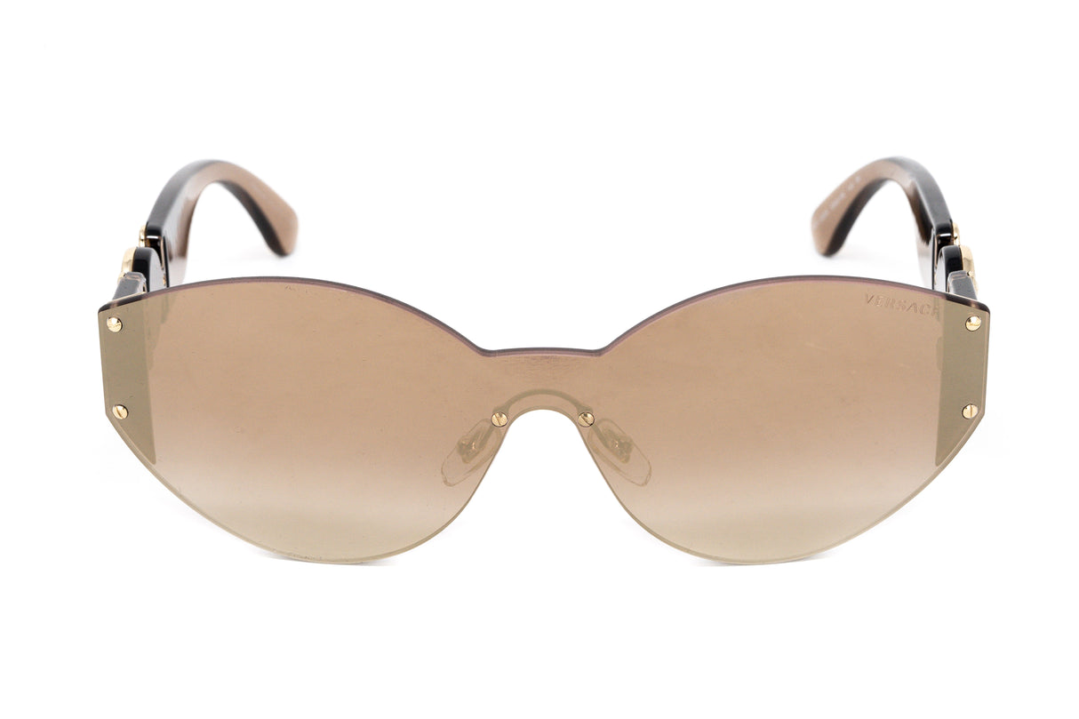 Versace Women's Sunglasses Rimless Cat Eye Beige VE222453406K