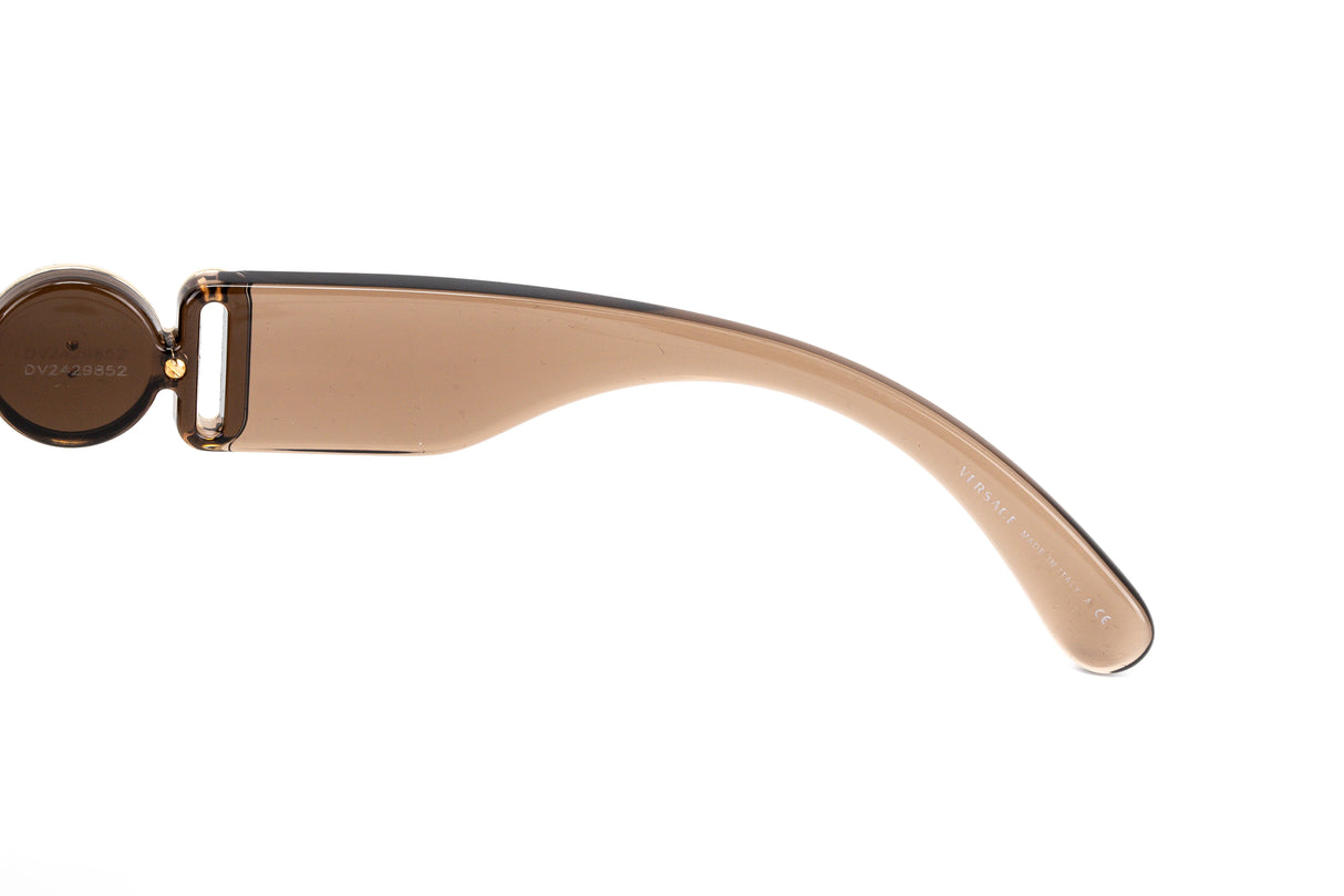 Versace Women's Sunglasses Rimless Cat Eye Beige VE222453406K