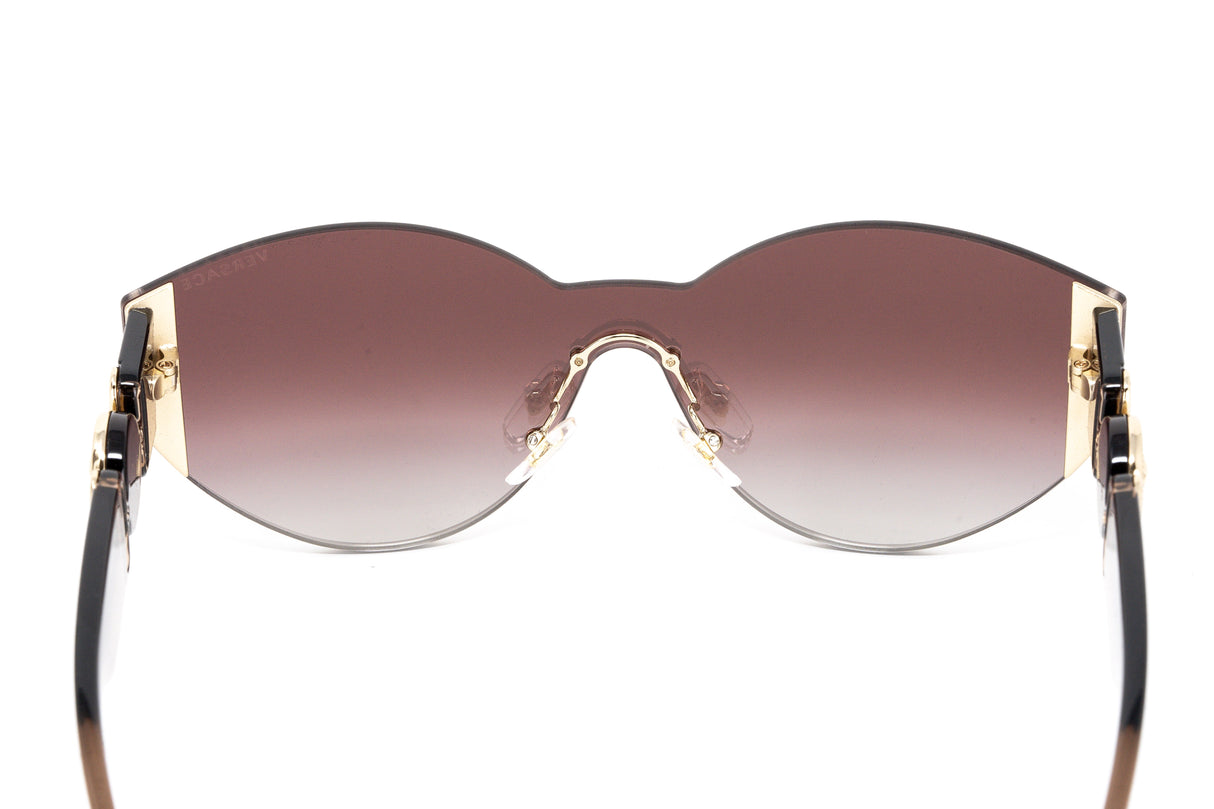 Versace Women's Sunglasses Rimless Cat Eye Beige VE222453406K