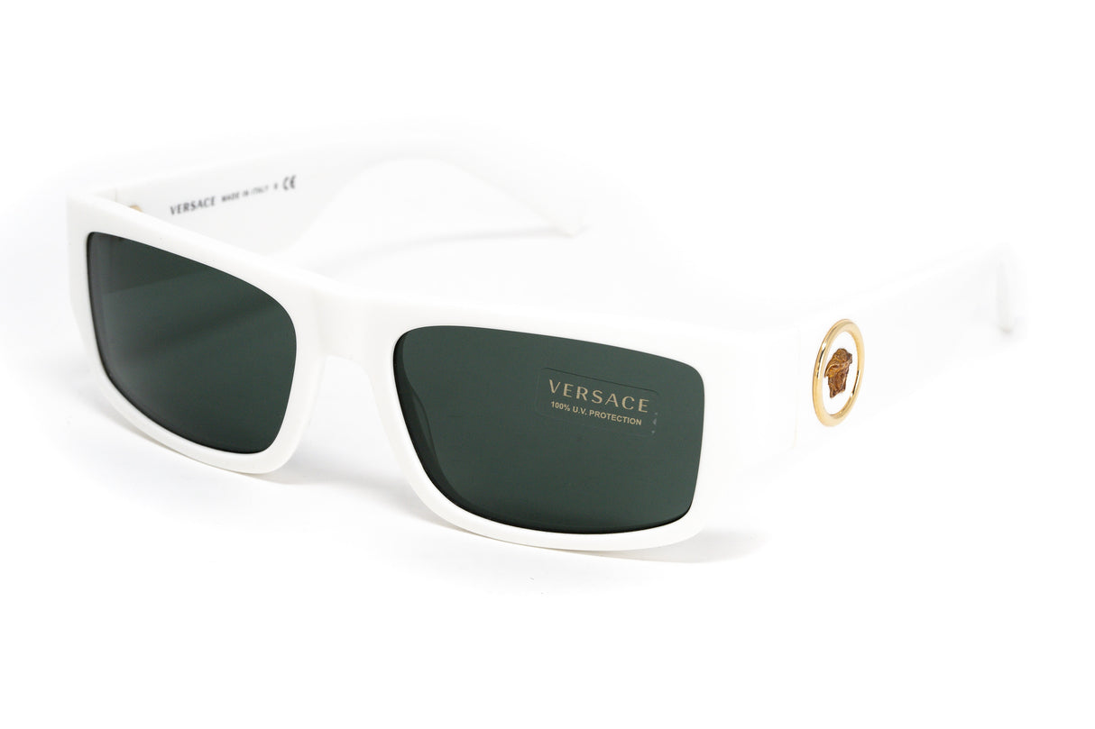Versace Unisex Sunglasses Rectangular White/Green VE4385532771