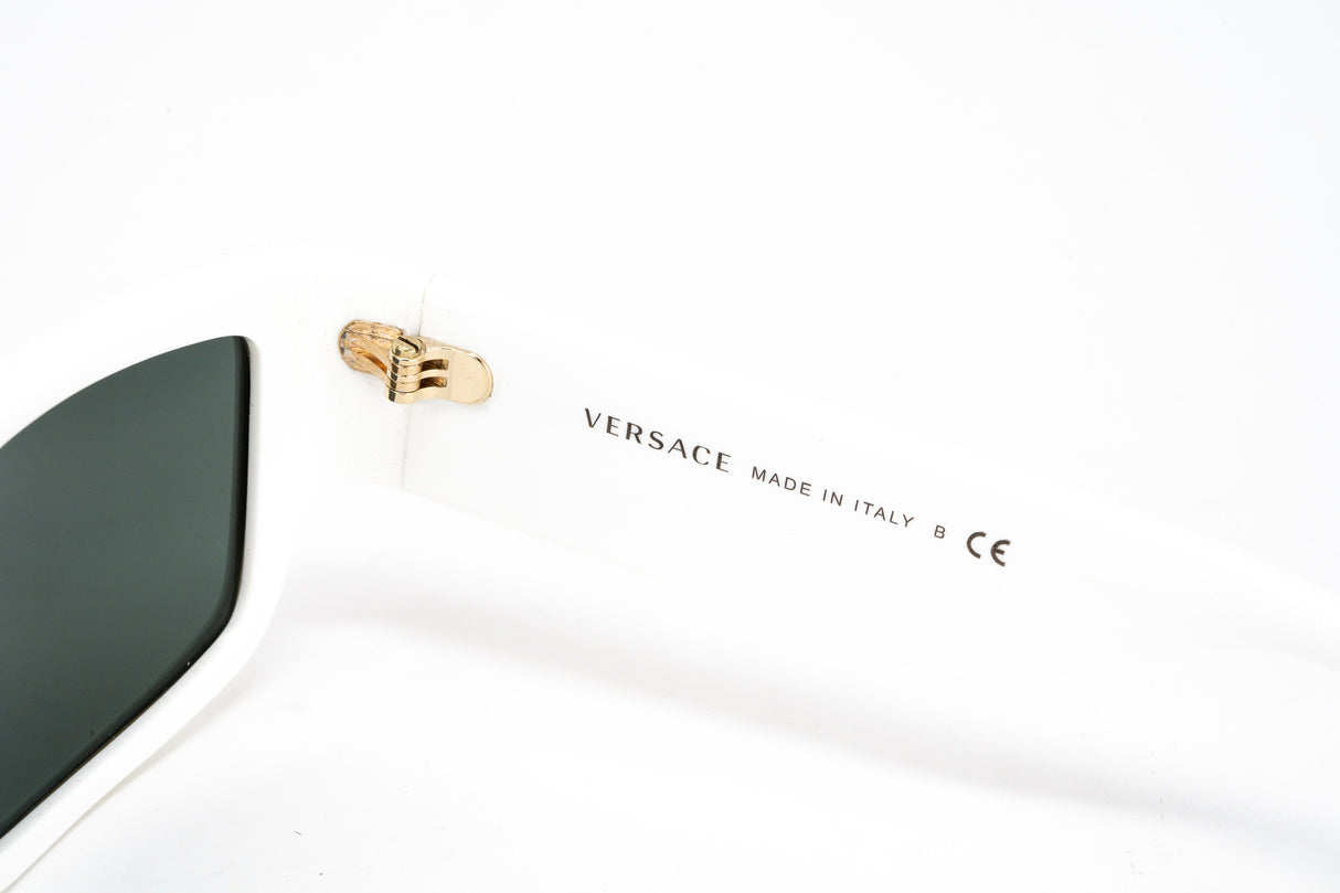 Versace Unisex Sunglasses Rectangular White/Green VE4385532771