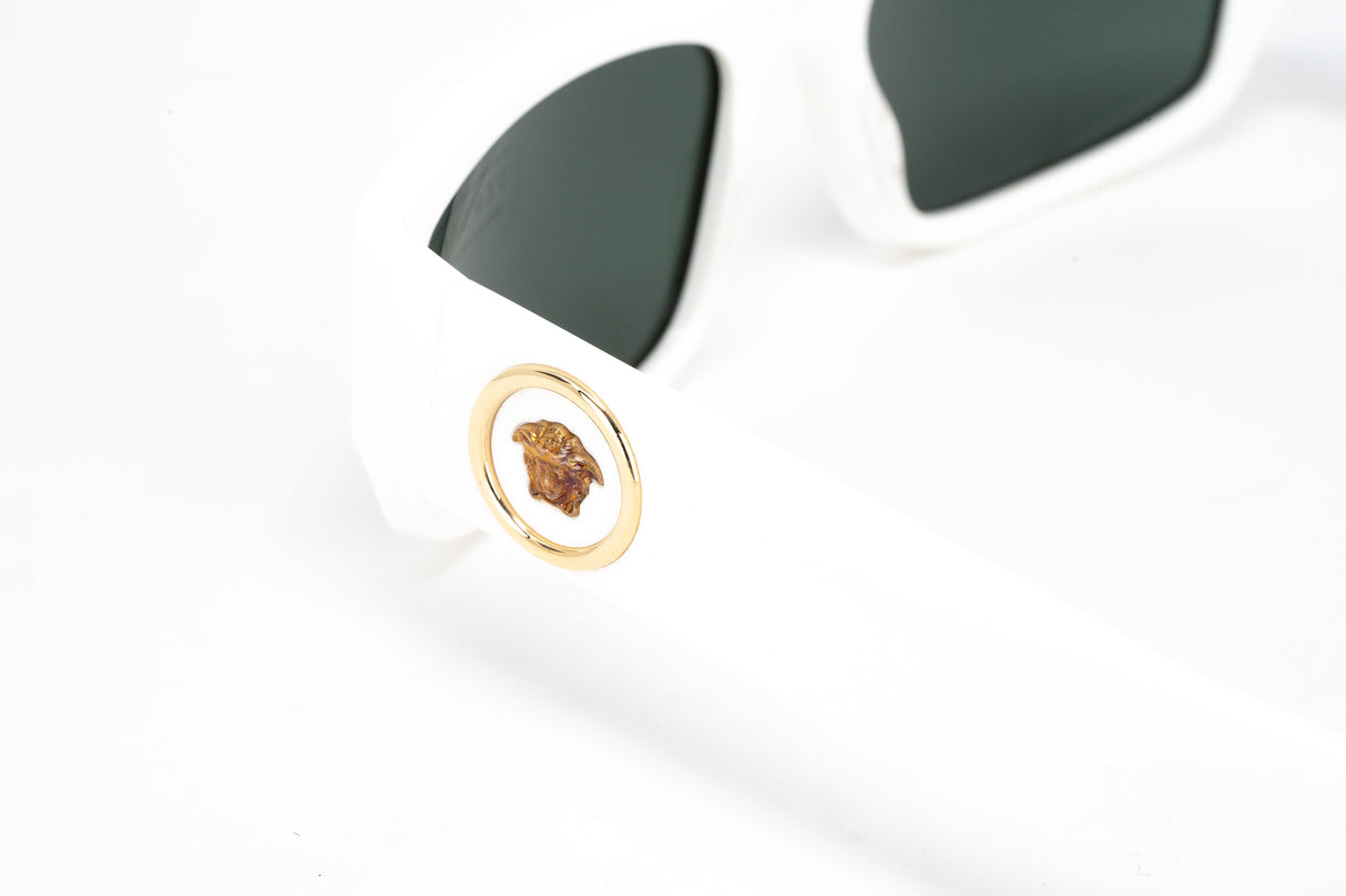 Versace Unisex Sunglasses Rectangular White/Green VE4385532771