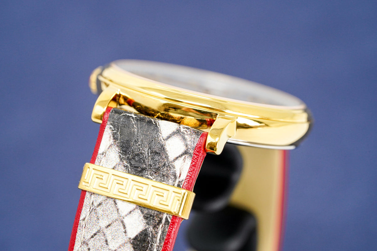 Versace V-Circle Manifesto 38mm Love Edition White