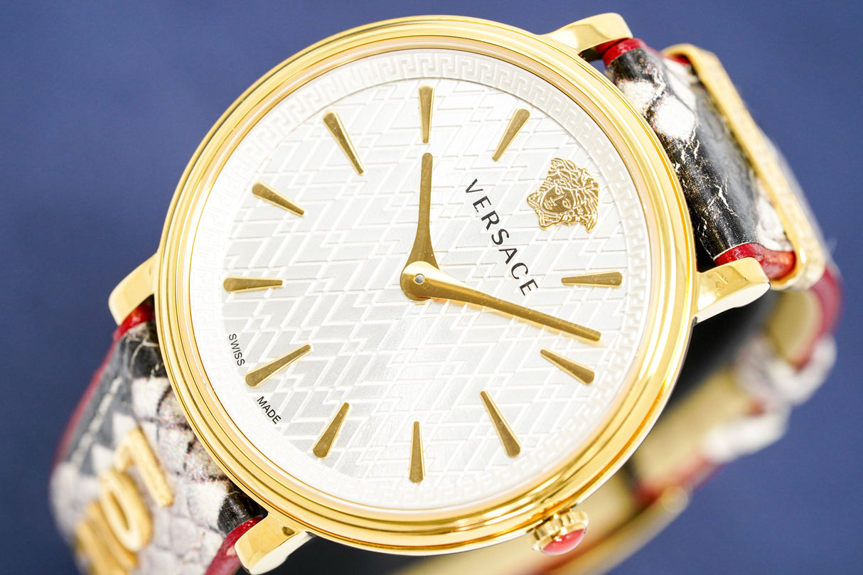 Versace V-Circle Manifesto 38mm Love Edition White