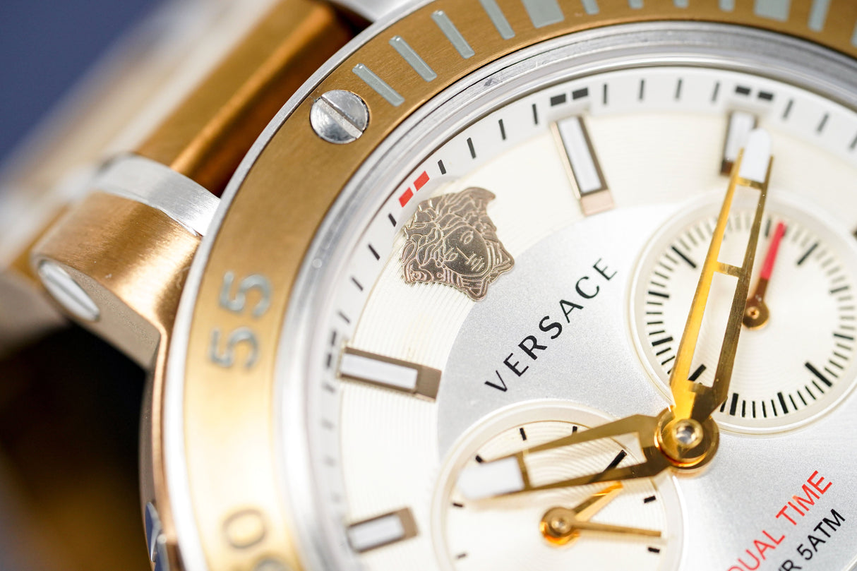 Versace Men's Watch V-Extreme Pro Dual Time Rose Gold VCN050017