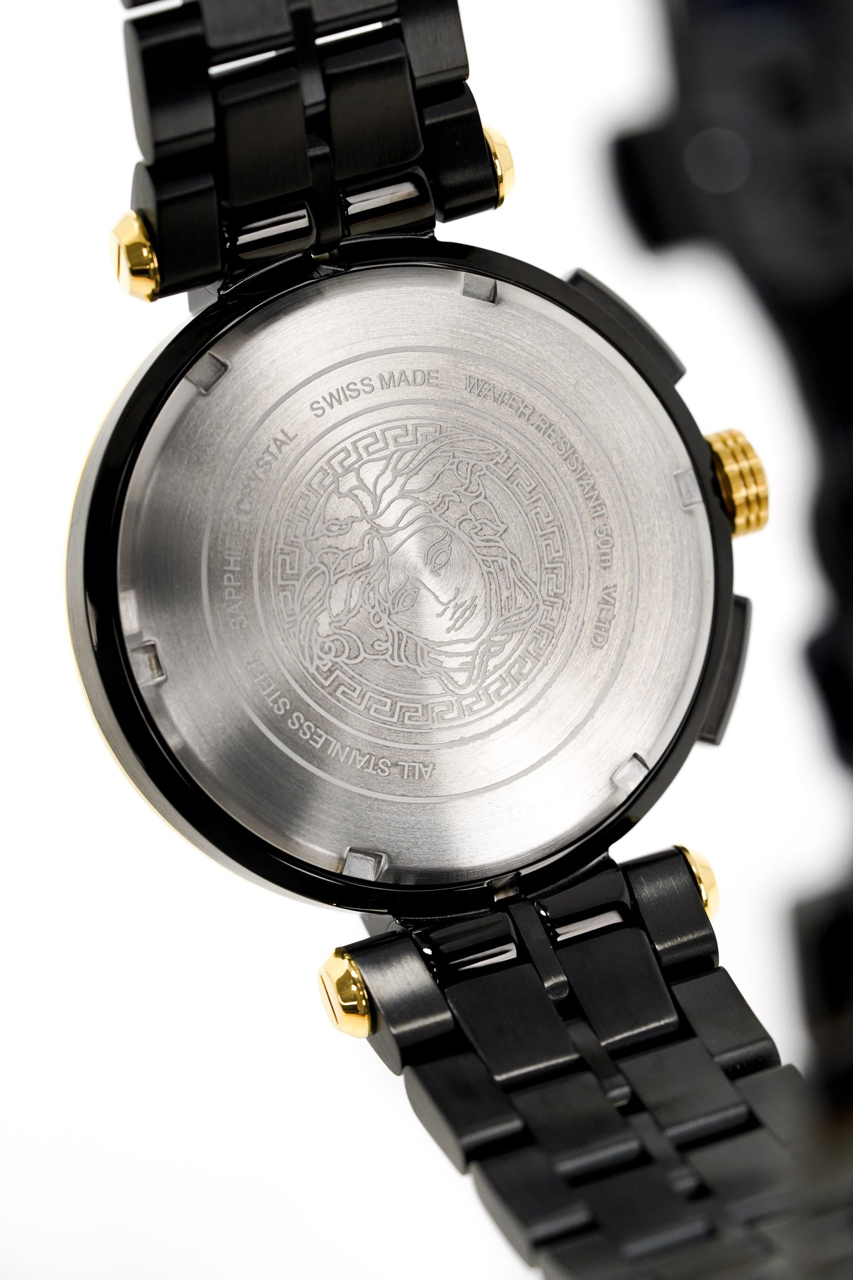 Versace Men's Watch Chronograph Aion Two Tone Black VE1D01620