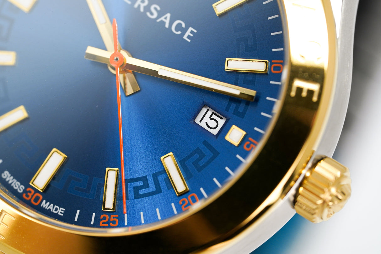 Versace Men's Watch Hellenyium Two Tone Blue VEVK00520